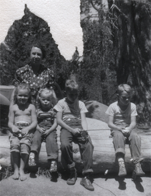 Grandma Eva with her Four Grandchildren